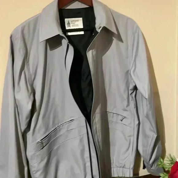 London Fog Jacket Men’s 38 Reg Gray Zip Up - Picture 4 of 10